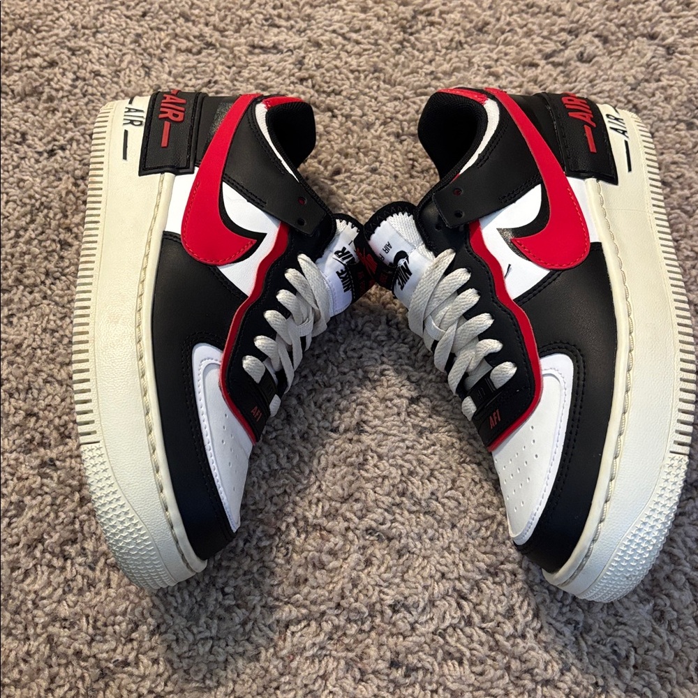 Nike Air Force 1 shadow 6.5 women's white / red - Picture 5 of 8